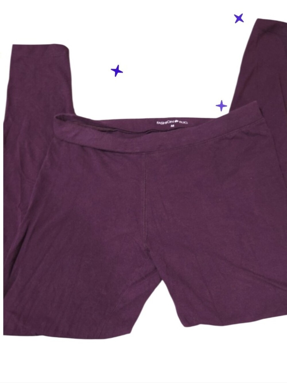Vtg 0ps Med Fashion Bug Plum Leggings
